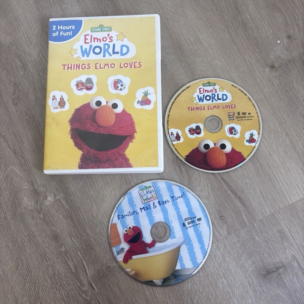 Sesame Street Elmo's World 2-DVD Set: Things Elmo Loves & Families, Mail & Bath